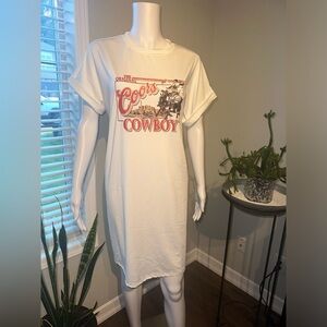 Coors Cowboy T-Shirt Dress